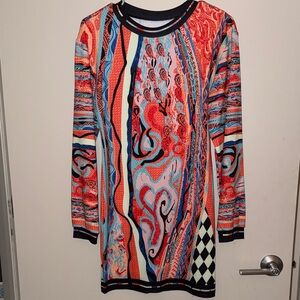 Colorful Long Sleeve Dress